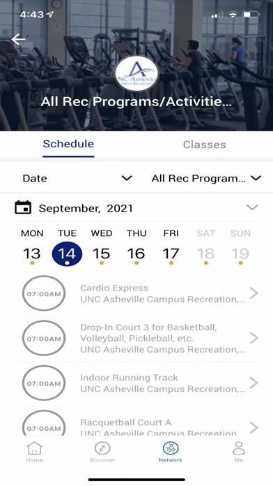 Emulate iPhone app UNCA Campus Rec using MyAndroid Emulate iPhone app UNCA Campus Rec using MyAndroid