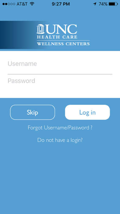 Emulate iPhone app UNC WELLNESS CENTERS using MyAndroid Emulate iPhone app UNC WELLNESS CENTERS using MyAndroid