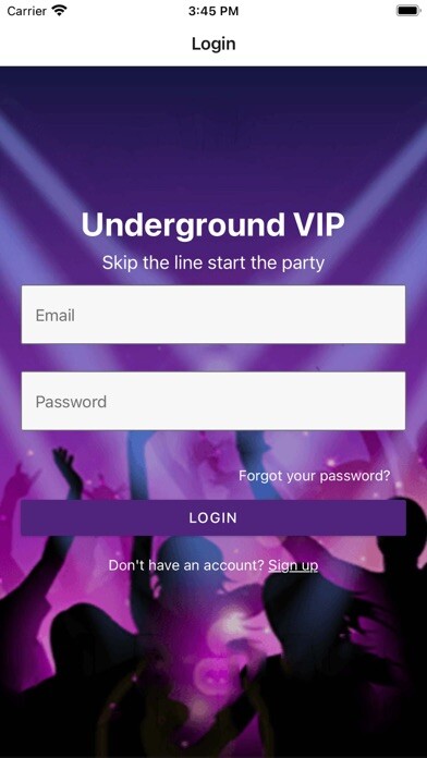Emulate iPhone app Underground VIP using MyAndroid