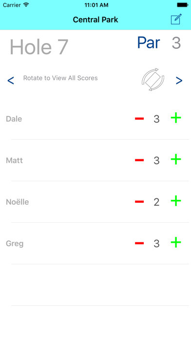 Emulate iPhone app Under Par Scorecard using MyAndroid Emulate iPhone app Under Par Scorecard using MyAndroid