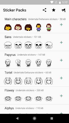 Run android online APK UNDERTALE and DELTARUNE stickers for WhatsApp from MyAndroid or emulate UNDERTALE and DELTARUNE stickers for WhatsApp using MyAndroid Run android online APK UNDERTALE and DELTARUNE stickers for WhatsApp from MyAndroid or emulate UNDERTALE and DELTARUNE stickers for WhatsApp using MyAndroid