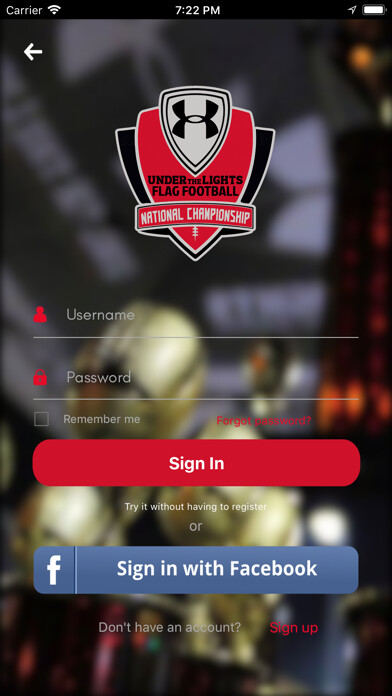 Emulate iPhone app Under the Lights Nationals using MyAndroid