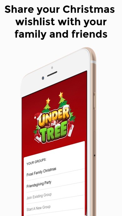 Emulate iPhone app Under The Tree - Gift Lists using MyAndroid