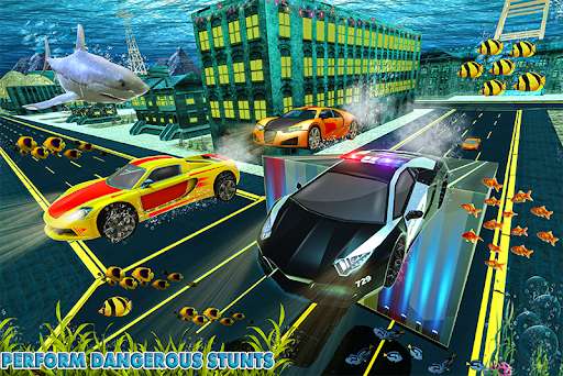 Run android online APK Underwater City Ultimate Flying Car Stunt from MyAndroid or emulate Underwater City Ultimate Flying Car Stunt using MyAndroid