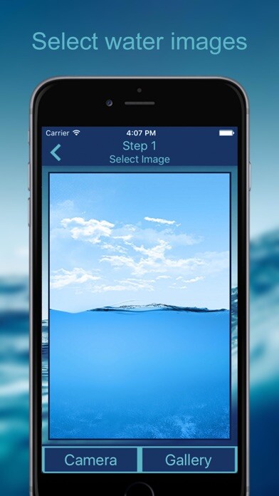Emulate iPhone app UnderWater Photo Creator using MyAndroid