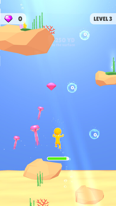 Emulate iPhone app Underwater Run 3D using MyAndroid