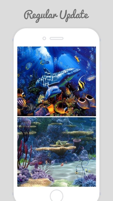 Emulate iPhone app Underwater World Wallpapers using MyAndroid