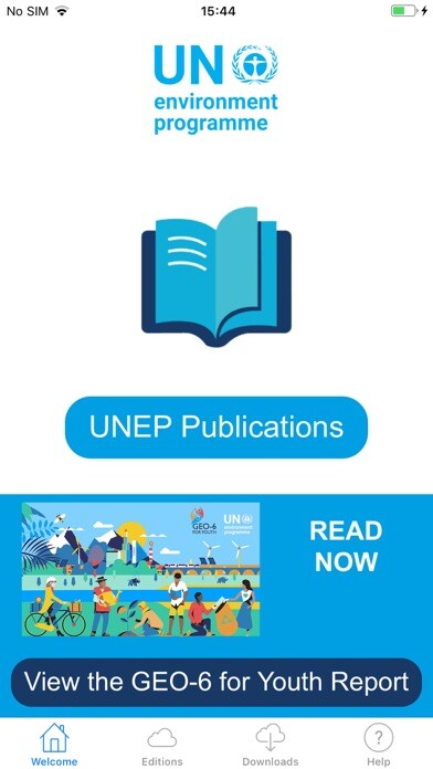 Emulate iPhone app UNEP Publications using MyAndroid