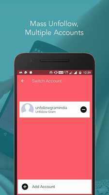 Emulate Android APK Unfollow Gram