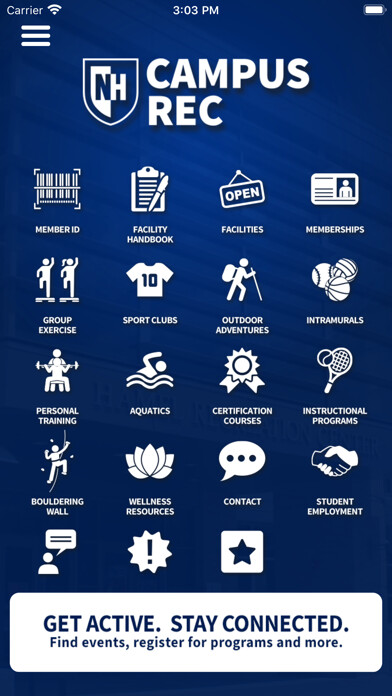 Emulate iPhone app UNH Campus Recreation using MyAndroid Emulate iPhone app UNH Campus Recreation using MyAndroid