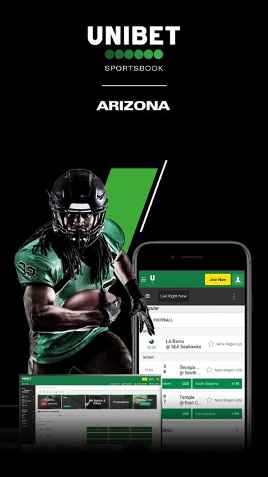 Emulate iPhone app Unibet Sportsbook AZ using MyAndroid
