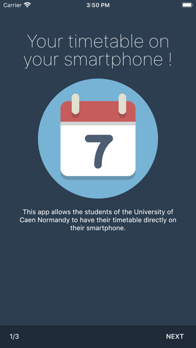 Emulate iPhone app Unicaen Timetable using MyAndroid