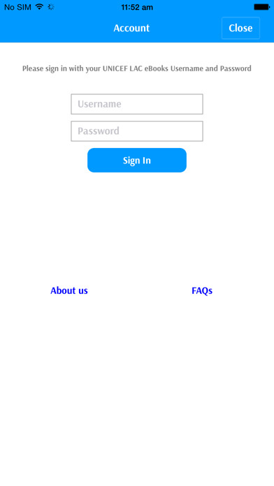 Emulate iPhone app UNICEF LAC eBooks using MyAndroid Emulate iPhone app UNICEF LAC eBooks using MyAndroid