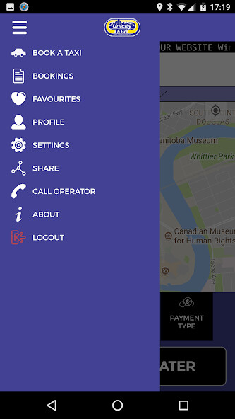 Emulate iPhone app Unicity Taxi Winnipeg using MyAndroid