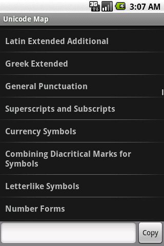Emulate Android APK Unicode Map Emulate Android APK Unicode Map