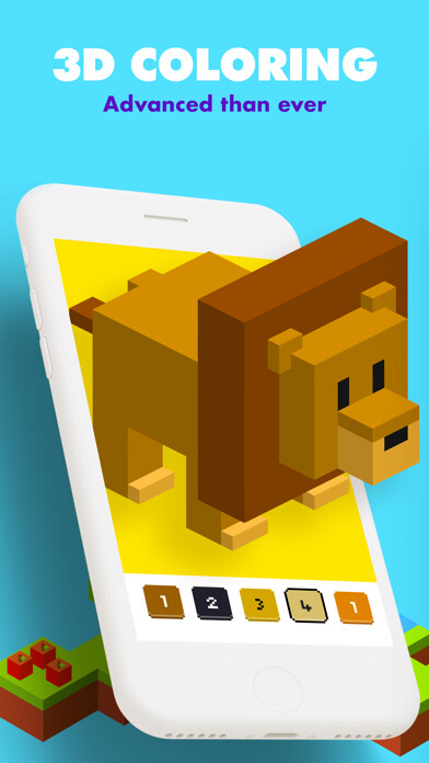 Emulate iPhone app UNICORN 3D: Color by Number using MyAndroid