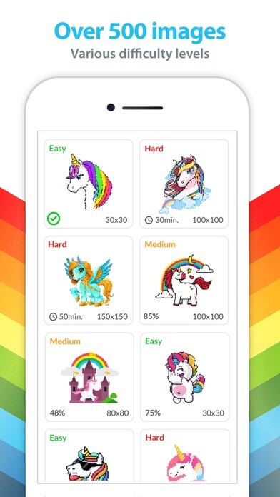 Run android online APK Unicorn Color By Number from MyAndroid or emulate Unicorn Color By Number using MyAndroid