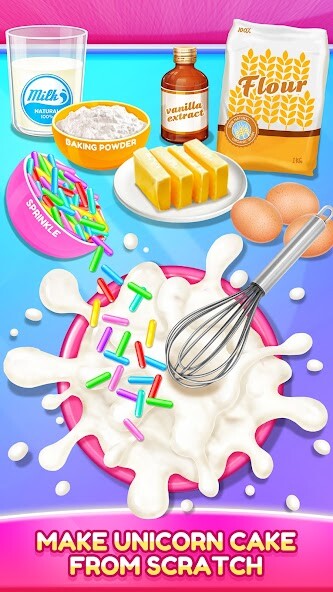 Run android online APK Unicorn Rainbow Cake-Diy Sweet from MyAndroid or emulate Unicorn Rainbow Cake-Diy Sweet using MyAndroid
