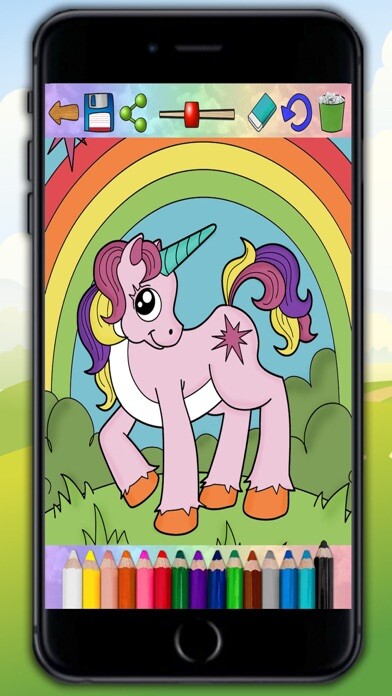 Emulate iPhone app Unicorns and ponies - drawings to paint and coloring book using MyAndroid Emulate iPhone app Unicorns and ponies - drawings to paint and coloring book using MyAndroid