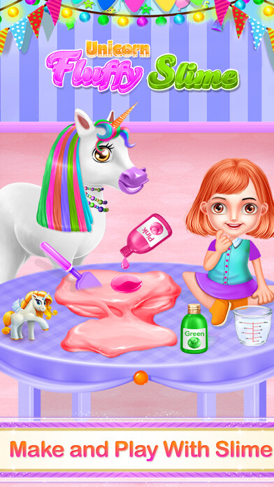 Emulate iPhone app Unicorn Slime DIY Simulator using MyAndroid