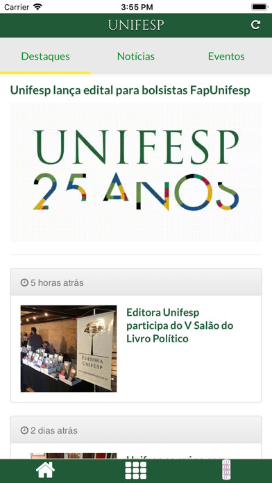 Emulate iPhone app UNIFESP using MyAndroid