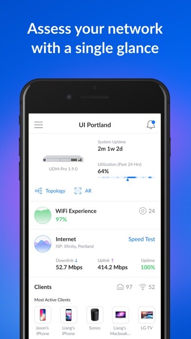 Emulate iPhone app UniFi Network using MyAndroid