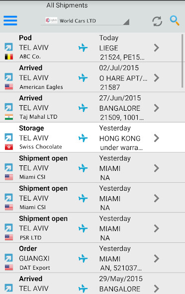 Emulate iPhone app Unifreight Mobile using MyAndroid