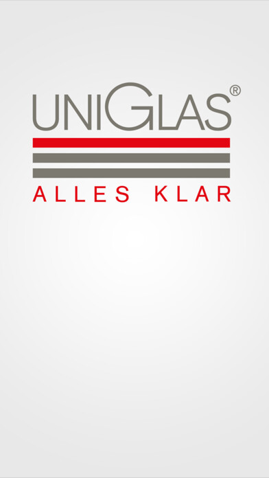 Emulate iPhone app UNIGLAS Produktinfo using MyAndroid