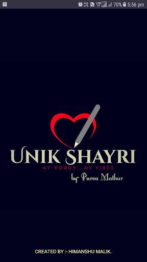 Run android online APK Unik Shayari : Shayari and Status for whatsapp from MyAndroid or emulate Unik Shayari : Shayari and Status for whatsapp using MyAndroid