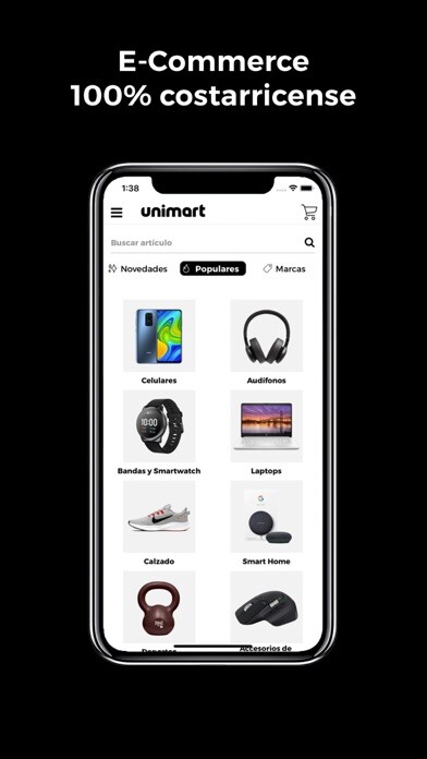 Emulate iPhone app Unimart.com using MyAndroid