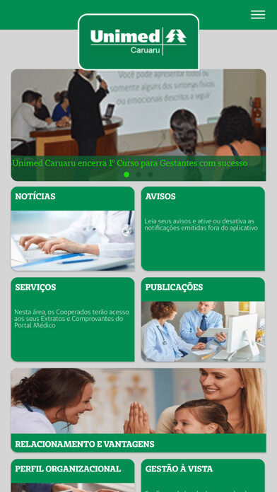 Emulate iPhone app Unimed Caruaru Cooperado using MyAndroid