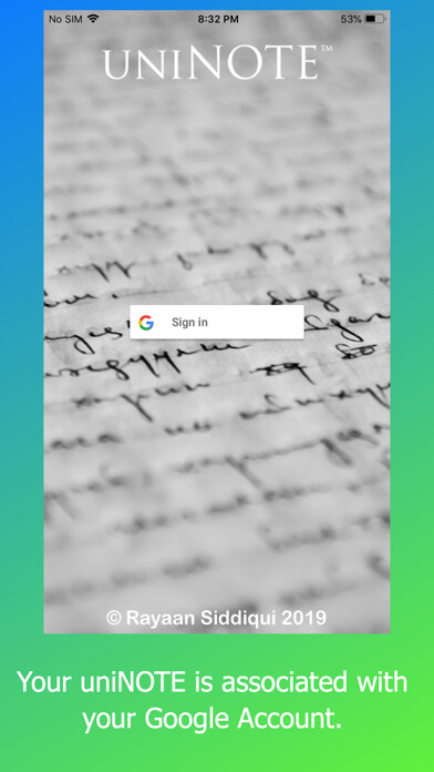 Emulate iPhone app UniNotes using MyAndroid