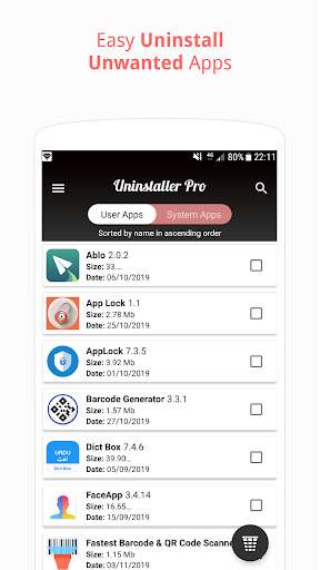 Run android online APK Uninstaller Pro - Easy Uninstaller App 2021 from MyAndroid or emulate Uninstaller Pro - Easy Uninstaller App 2021 using MyAndroid