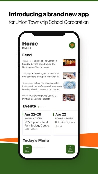 Emulate iPhone app Union Township Schools, IN using MyAndroid Emulate iPhone app Union Township Schools, IN using MyAndroid