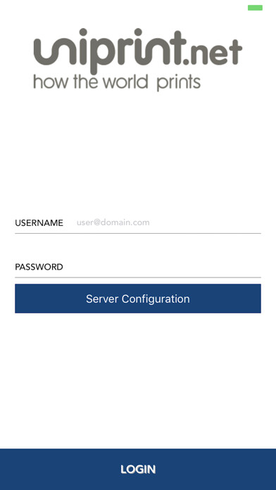 Emulate iPhone app UniPrint Vault using MyAndroid Emulate iPhone app UniPrint Vault using MyAndroid