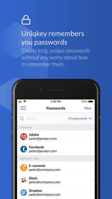 Run android online APK Uniqkey - password manager from MyAndroid or emulate Uniqkey - password manager using MyAndroid