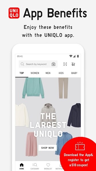 Emulate iPhone app UNIQLO US using MyAndroid Emulate iPhone app UNIQLO US using MyAndroid