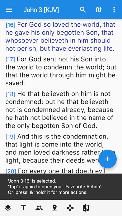 Emulate iPhone app Unique Bible App using MyAndroid
