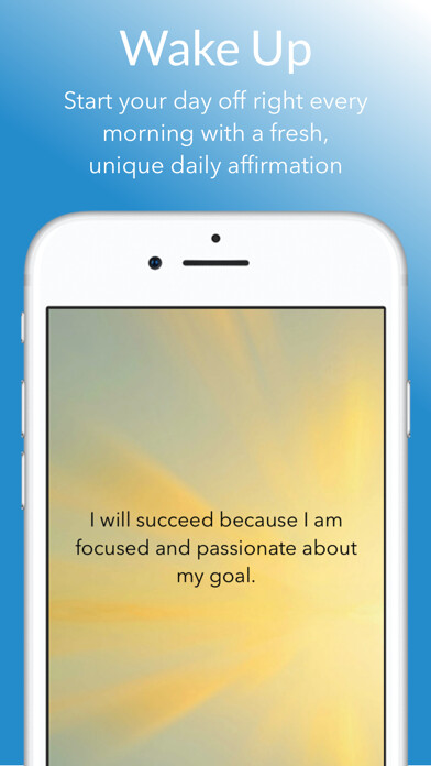 Emulate iPhone app Unique Daily Affirmations using MyAndroid
