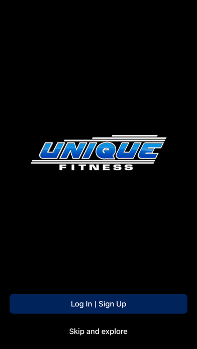 Emulate iPhone app Unique Fitness Gyms LI using MyAndroid