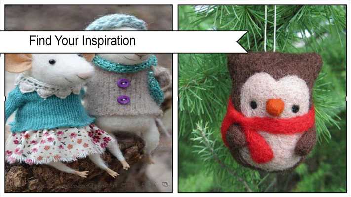 Emulate Android APK Unique Polka Dot Needle Felted Ornaments