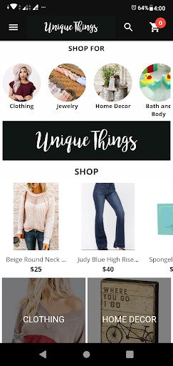 Run android online APK Unique Things Boutique from MyAndroid or emulate Unique Things Boutique using MyAndroid