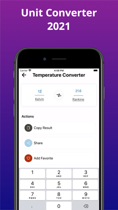 Emulate iPhone app Unit Converter & Conversion using MyAndroid