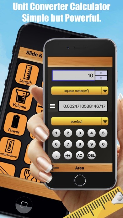 Emulate iPhone app Unit of measurement converter using MyAndroid