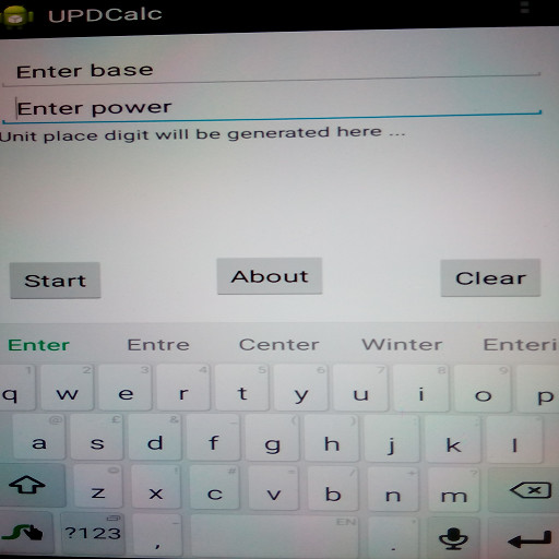 Emulate Android APK Unit Place Digit Calculator