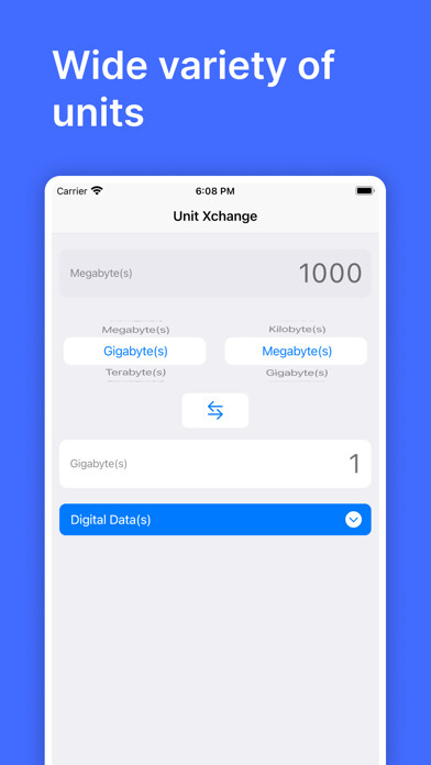Emulate iPhone app Unit Xchange using MyAndroid