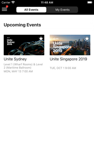 Emulate iPhone app Unity Meetup using MyAndroid