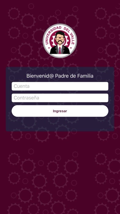 Emulate iPhone app Univalle Movil Padre using MyAndroid