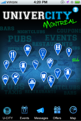 Emulate Android APK UniverCITY Montreal