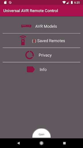 Run android online APK Universal AVR Remote Control from MyAndroid or emulate Universal AVR Remote Control using MyAndroid